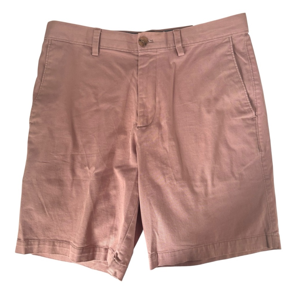 Men’s Banana Republic Dusty Rose Chino Aiden Shorts Zip Fly Size 32
